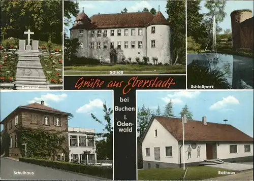 Eberstadt Baden Odenwald Schloss Rathaus / Buchen (Odenwald) /Neckar-Odenwald-Kreis LKR