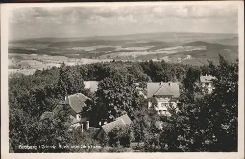 Felsberg Odenwald Blick vom Ohlyturm / Lautertal (Odenwald) /Bergstrasse LKR