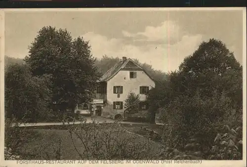 Felsberg Odenwald Forsthaus / Lautertal (Odenwald) /Bergstrasse LKR