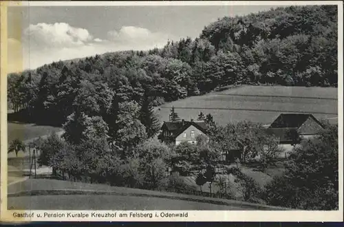 Felsberg Odenwald Pension Kuralpe Kreuzhof / Lautertal (Odenwald) /Bergstrasse LKR