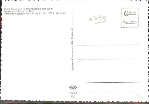 Netphen Verkehrs-Festtage 3.-6. Juli 1970 / Netphen /Siegen-Wittgenstein LKR