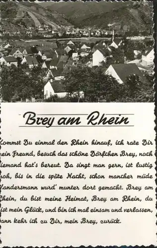 Brey Rhein Spruch Gasthaus Alte Weinstube / Brey /Mayen-Koblenz LKR