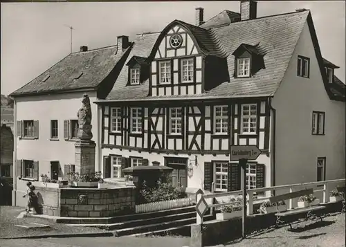 Holzappel Historisches Goethehaus Gaestehaus zum Baeren / Holzappel /Rhein-Lahn-Kreis LKR