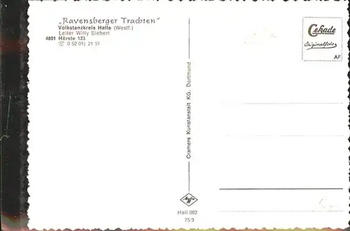 Hoerste Halle Ravensberger Trachten / Halle (Westf.) /Guetersloh LKR