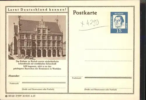 Bocholt Westfalen Rathaus / Bocholt /Borken LKR