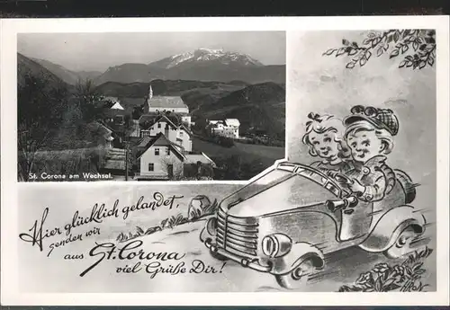 St Corona Wechsel Auto Kinder / St. Corona am Wechsel /Niederoesterreich-Sued