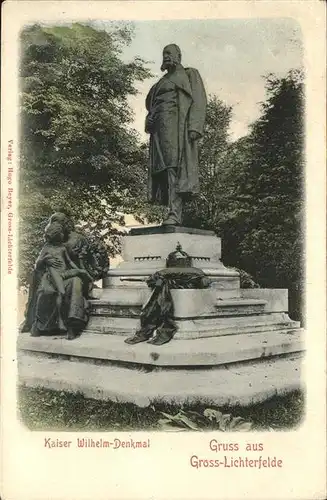 Gross-Lichterfelde Kaiser Wilhelm Denkmal  / Berlin /Berlin Stadtkreis