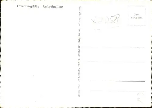 Lauenburg Elbe Fliegeraufnahme  / Lauenburg  Elbe /Herzogtum Lauenburg LKR
