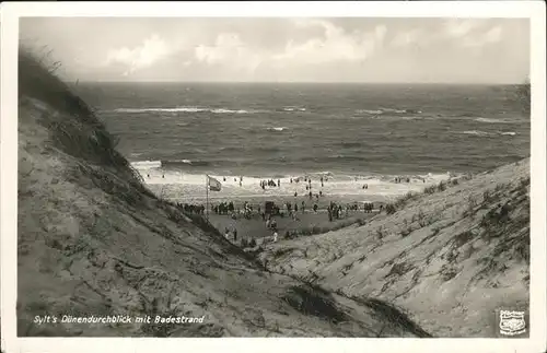 Westerland Sylt Duenendurchblick / Westerland /Nordfriesland LKR