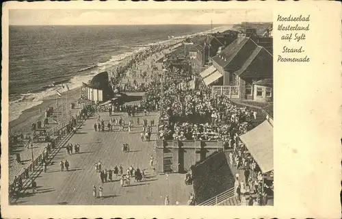 Westerland Sylt Strand Promenade / Westerland /Nordfriesland LKR