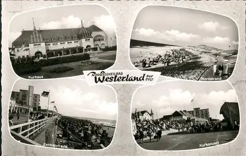 Westerland Sylt Kurkonzert Zentralstrand Kurhaus  / Westerland /Nordfriesland LKR