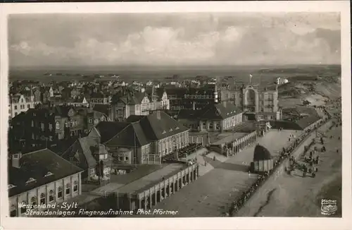 Westerland Sylt Fliegeraufnahme  / Westerland /Nordfriesland LKR