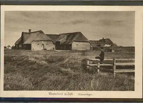 Westerland Sylt Friesenhaeuser / Westerland /Nordfriesland LKR