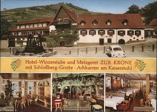 Achkarren Hotel Winzerstube Metzgerei Zur Krone Schlossberg Grotte / Vogtsburg im Kaiserstuhl /Breisgau-Hochschwarzwald LKR