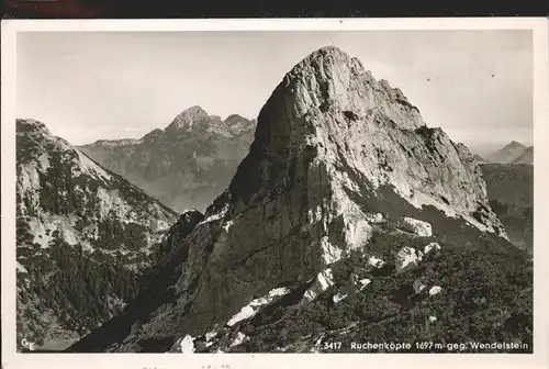 Wendelstein Berg Ruchenkoepfe 1697 m. gegen Wendelstein / Bayrischzell /Miesbach LKR