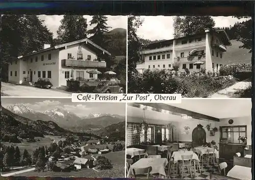 Oberau Berchtesgaden Cafe Pension Zur Post Bes. M. Klein / Berchtesgaden /Berchtesgadener Land LKR