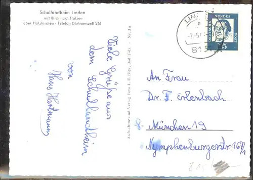 Linden Dietramszell Schullandheim  / Dietramszell /Bad Toelz-Wolfratshausen LKR