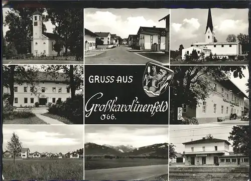Grosskarolinenfeld Wappen Stadt Kirche / Grosskarolinenfeld /Rosenheim LKR