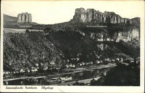 Postelwitz Schiff / Bad Schandau /Saechsische Schweiz-Osterzgebirge LKR