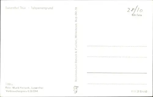 Luisenthal Talsperrengrund / Luisenthal Thueringen /Gotha LKR