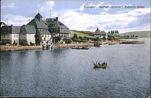 Paulsdorf Dippoldiswalde Gasthof Seeblick Talsperre Malter Boot / Dippoldiswalde /Saechsische Schweiz-Osterzgebirge LKR