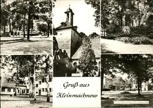 Kleinmachnow Philipp Mueller Allee Schule Kirche   / Kleinmachnow /Potsdam-Mittelmark LKR