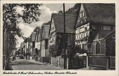 Postelwitz Sieben Brueder Haeuser / Bad Schandau /Saechsische Schweiz-Osterzgebirge LKR