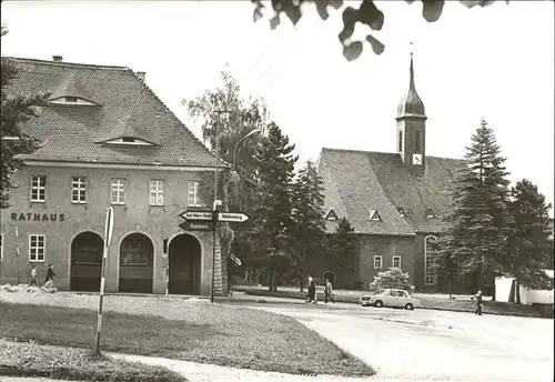Oberfrohna Limbach Rathaus Kirche / Limbach-Oberfrohna /Zwickau LKR