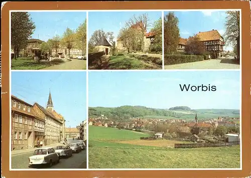 Worbis Burg Bodenstein Rathaus Friedensplatz / Leinefelde-Worbis /Eichsfeld LKR