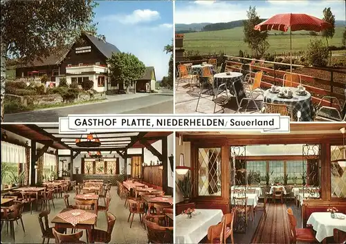 Niederhelden Gasthof Platte / Attendorn /Olpe LKR