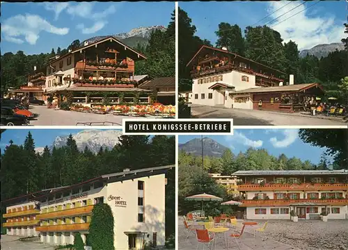 Koenigssee Hotel Koenigssee-betriebe / Schoenau a.Koenigssee /Berchtesgadener Land LKR