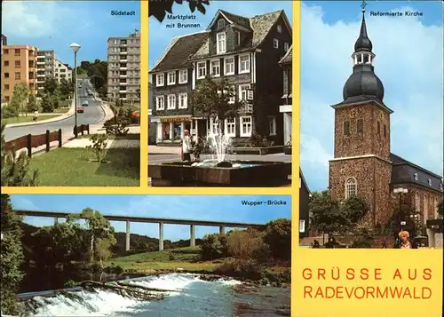 Radevormwald Suedstadt
Wupper-Bruecke
Marktplatz
Brunnen / Radevormwald /Oberbergischer Kreis LKR