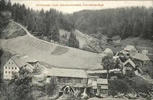 Hoellental Schwarzwald Ravennasaege / Buchenbach /Breisgau-Hochschwarzwald LKR