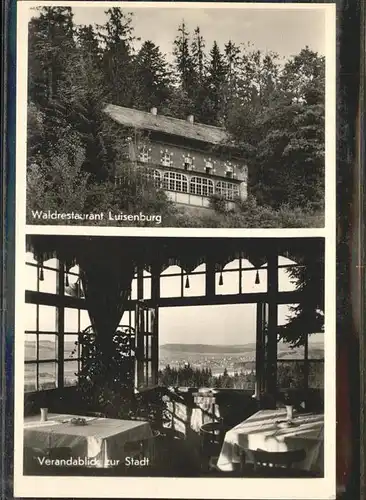 Luisenburg Waldrestaurant Verandablick Stadt / Wunsiedel /Wunsiedel LKR