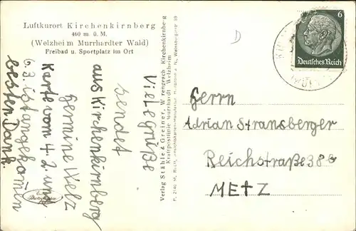 Kirchenkirnberg Gesamtansicht / Murrhardt /Rems-Murr-Kreis LKR