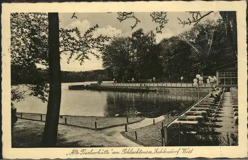 Berlin-Zehlendorf Alte Fischerhuette Schlachtensee / Berlin /Berlin Stadtkreis