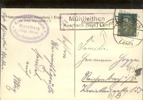 Auerbach Vogtland Winselburg  / Auerbach /Vogtlandkreis LKR