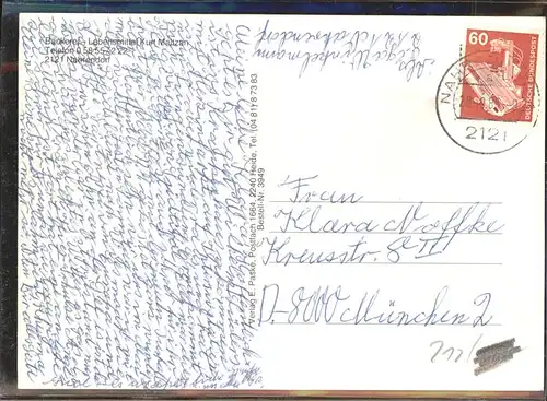 Nahrendorf Baeckerei Lebensmittel Kurt Maltzan / Nahrendorf /Lueneburg LKR