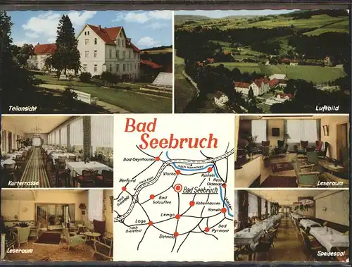 Bad Seebruch Luftbild, Leseraum Speisesaal Kursanatorium / Vlotho /Herford LKR