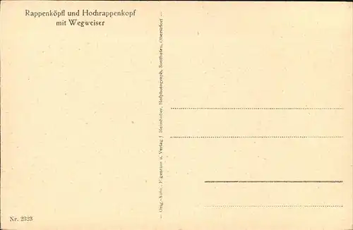 Hochrappenkopf Heilbronnerweg / Oberstdorf /Oberallgaeu LKR