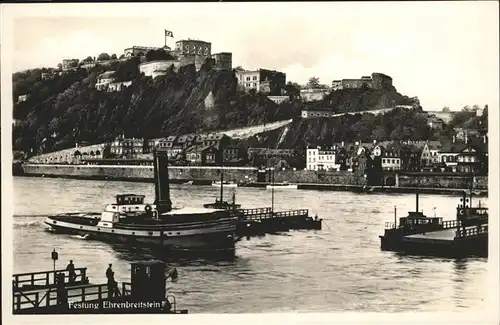 Ehrenbreitstein Festung Schiff  / Koblenz /Koblenz Stadtkreis