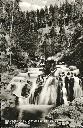 Roetenbach Baden Wasserfall / Friedenweiler /Breisgau-Hochschwarzwald LKR