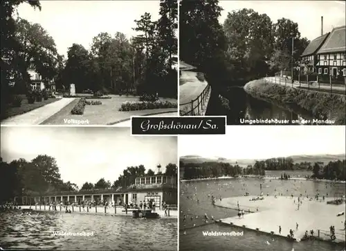 Grossschoenau Sachsen Wadstrandbad Volkspark  / Grossschoenau Sachsen /Goerlitz LKR