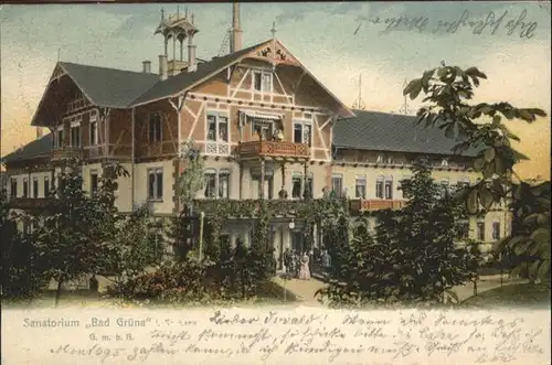 Gruena Sachsen Sanatorium Bad Gruena / Chemnitz /Chemnitz Stadtkreis