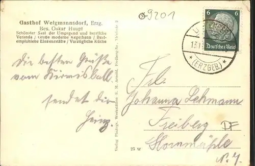 Zethau Gasthof Welgmannsdorf / Mulda Sachsen /Mittelsachsen LKR
