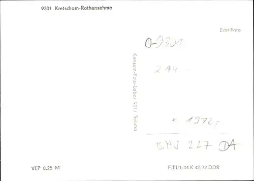 Kretscham-Rothensehma Rothensema / Oberwiesenthal /Erzgebirgskreis LKR