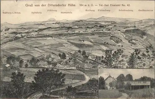 Dittersdorf Loessnitz Erzgebirge Dittersdorfer Hoehe / Loessnitz /Erzgebirgskreis LKR
