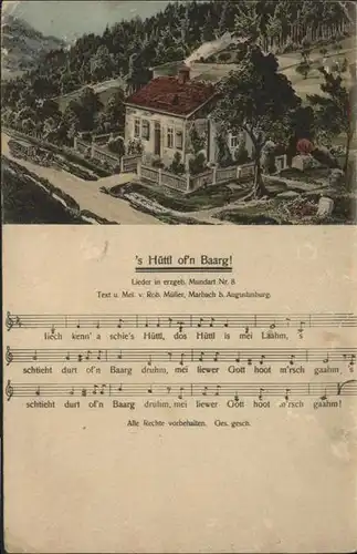 Hohenstein-Ernstthal Liedtext: S Huettl of`n Baarg / Hohenstein-Ernstthal /Zwickau LKR