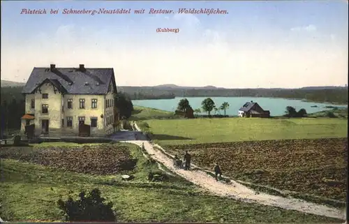 Neustaedtel Sachsen Restaurant Waldschloesschen / Schneeberg /Erzgebirgskreis LKR