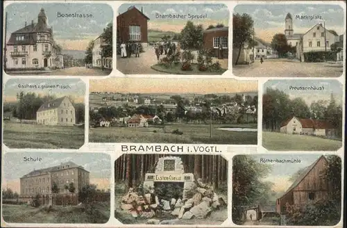 Bad Brambach Preussenhaus Roethenbachmuehle Schule  / Bad Brambach /Vogtlandkreis LKR
